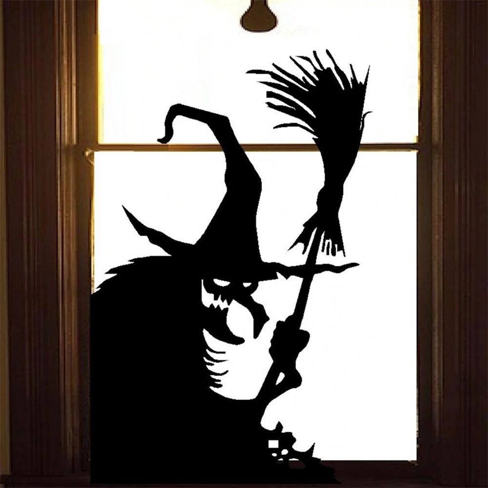 

Horror Halloween Window Stickers Decorative Wall Door Floor Decal Stickers DIY Halloween Party Decoration Haunted Gorgeously