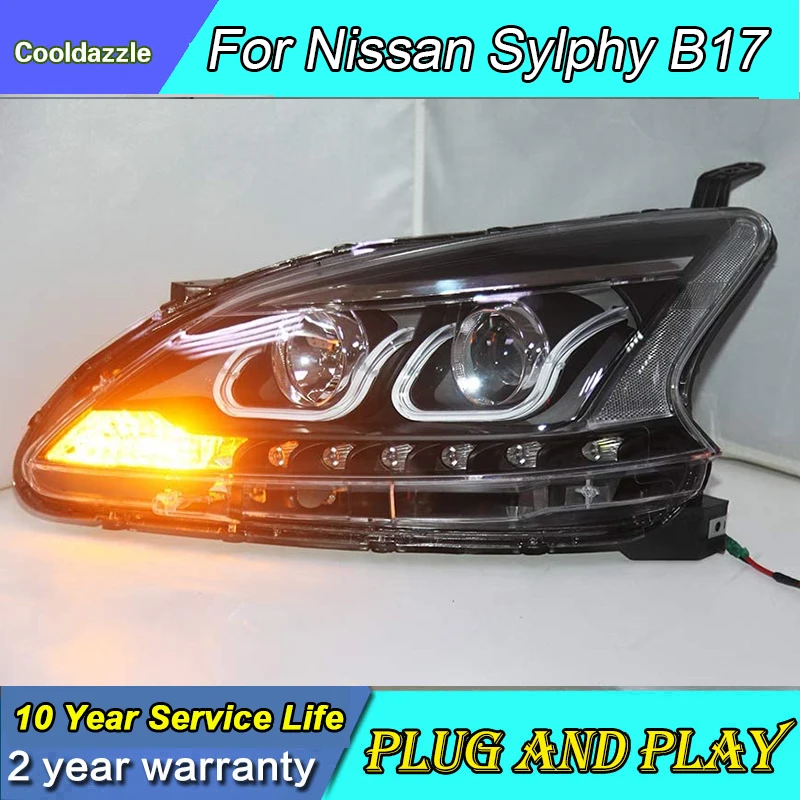Светодиодный светильник U Angel Eye с передней лампой 2008 до 2012 LD для Nissan Qashqai |
