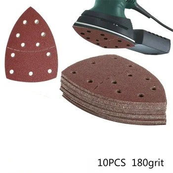 

10pcs Abrasive Sanding Sheets For Bosch PSM 100A Detail Palm Sander Sanding Disc Abrasive Tools Grit
