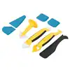 8Pcs Plastic+Silicone Sealant Scraper Finisher Tool Portable Silicone Multifunctional Spatula Shovel 4