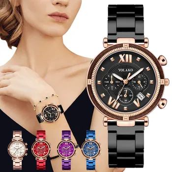 

Women's Casual Quartz Watches Stainless Steel Band Newv Strap Watch Analog Wristwatch Luxury 2020 Clock Reloj Mujer Relogio