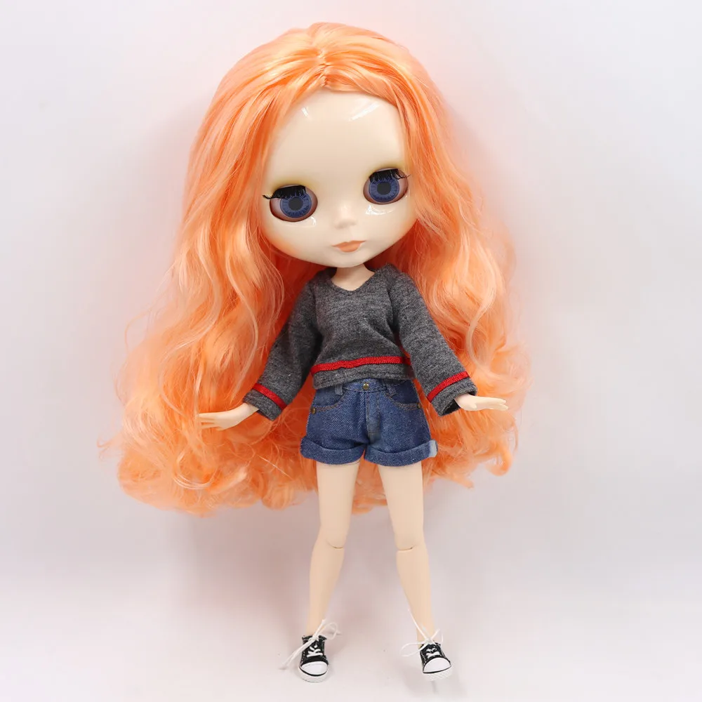 Ледяная фабрика Blyth кукла 1/6 BJD индивидуальные обнаженные тела с белой кожей, глянцевое лицо, подарок для девочки, игрушка