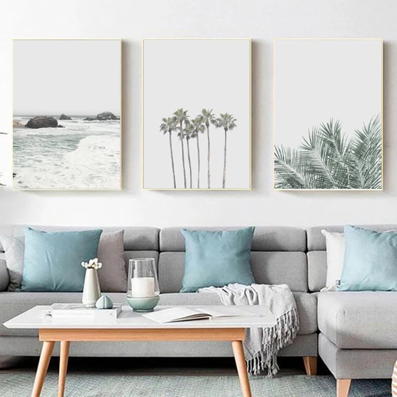 Beach Canavs Prints Wall Art Decoration
