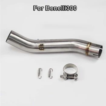 For Benelli300 Motorcycle Exhaust Muffler Mid Link Connect Pipe Stainless Steel