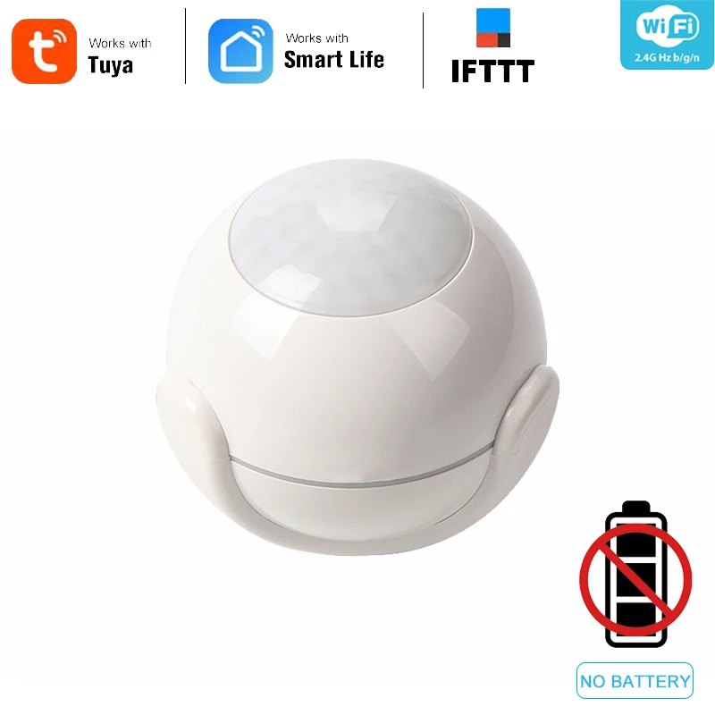 

Wifi Motion Sensor Alarm Detector Built In Battery For Smart Home Automation Support IFTTT