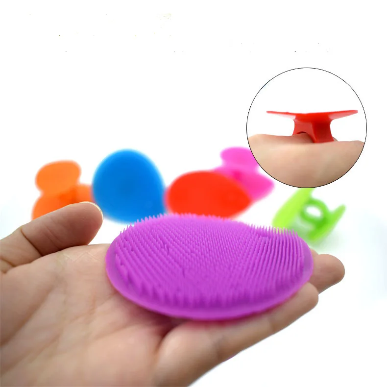 Силиконовые Красота губка для мытья Отшелушивающий, для лица Blackhead кисть для очистки дица инструмент Мягкая глубокая очистка лица кисти