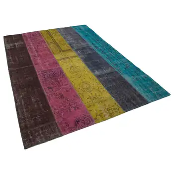 

202x278 Cm Multicolor Handmade Patchwork Rug-7x9 Ft