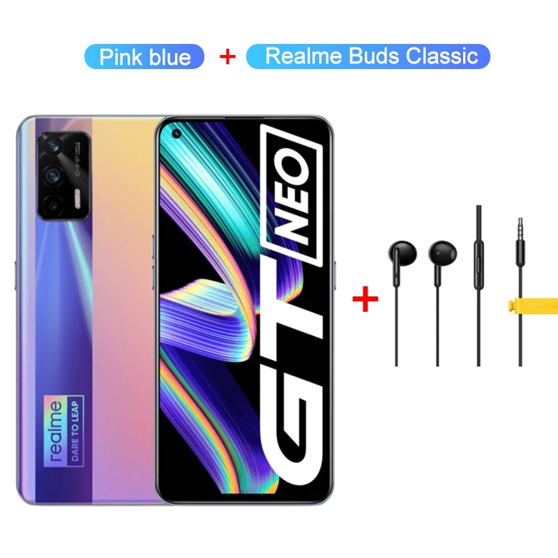 best android cell phone for the money Realme GT Neo 5G Mobile Phone X7 Max 6.43" FHD+ 120Hz Super AMOLED Dimensity 1200 Octa Core Cellphone 4500mAh 64MP AI Triple Cam samsung dual sim phone price Android Phones