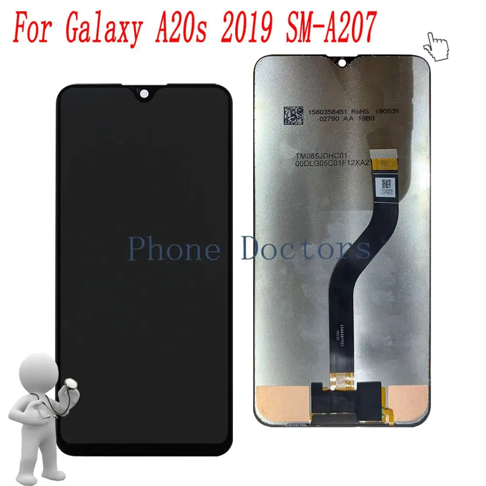 

6.5" AAA LCD For Samsung Galaxy SM-A207F/DS Galaxy A20s 2019 LCD Display + Touch Screen Digitizer Assembly Replace