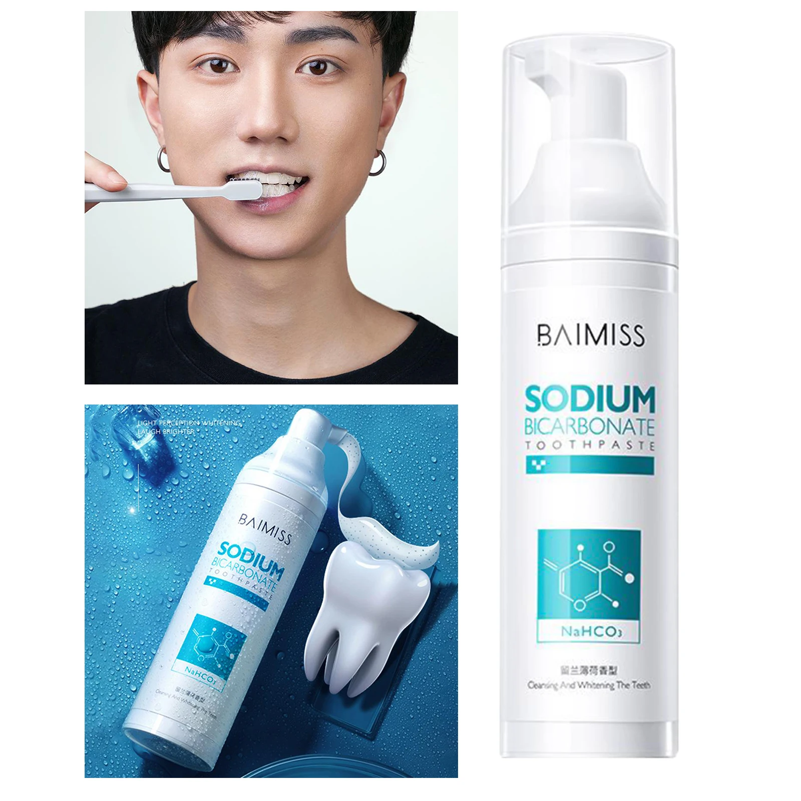  Teeth Whitening Toothpaste，No Sensitivity, Travel-Friendly Easy to Use 100g