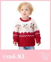 Свитер для маленьких девочек, детские топы для мальчиков и девочек, теплая хлопковая одежда для малышей, удобный вязаный пуловер с ангелом, свитер