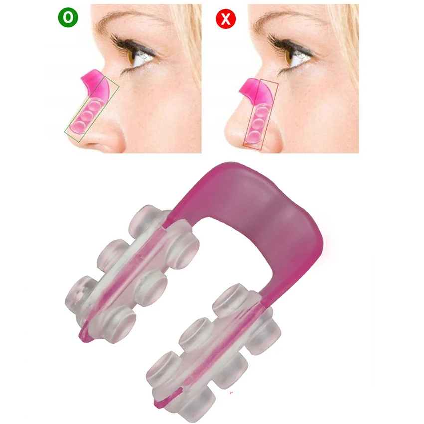 Silicone Clamp Nose Clip Reshape Nose Up Lifting Shaping Narrow Bracket High nose Beauty Shaper Rhinoplasty Correction Lift E9J4 2