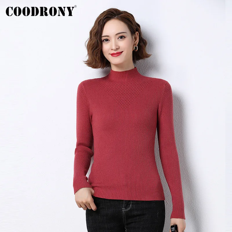 COODRONY Brand Basic Solid Color Knitwear Female Warm Jumpers 2020 Autumn Winter Casual Soft Slim Sweaters Women W1125