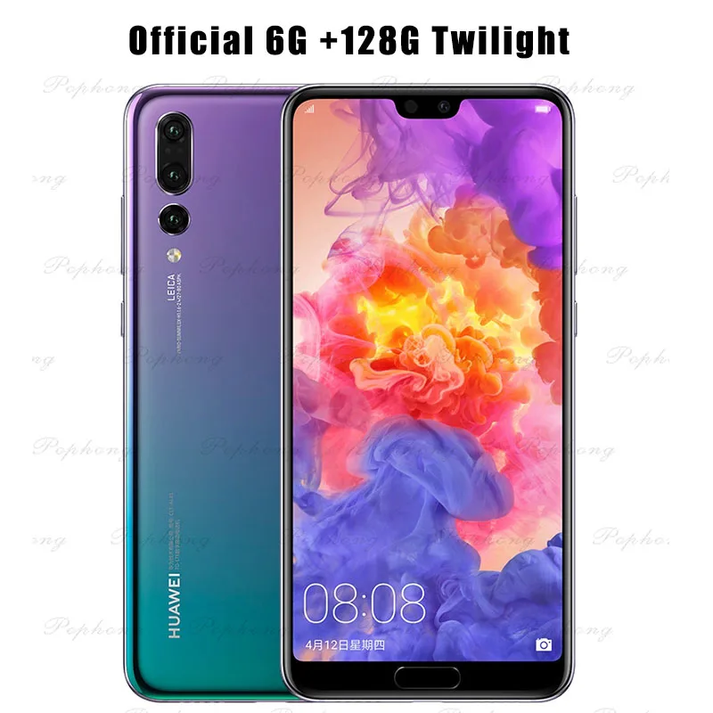 6G 128G Twilight Смартфон huawei P20 Pro 6,1 дюймов Kirin 970 Octa Core6GB 128GB Android 8,1 разблокировка лица GPU Turbo SuperCharge 4000mAh - Цвет: 6G 128G Twilight