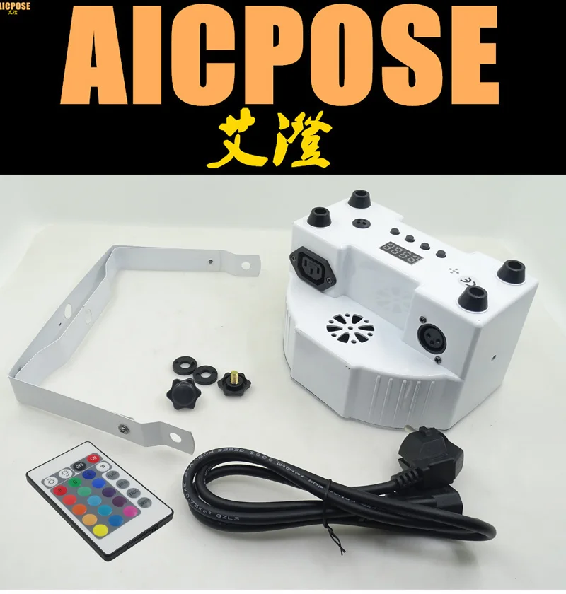 12pcs/lots White remote control par light 7x12W led light RGBW 4in1 flat led dmx512 disco professional stage dj equipment