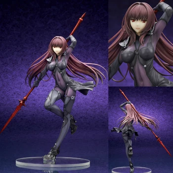

Anime Night Fate Grand Order Lancer Scathach Tracksuit Sexy Girl Action Figure Collection Model Doll Adult Boy Gift