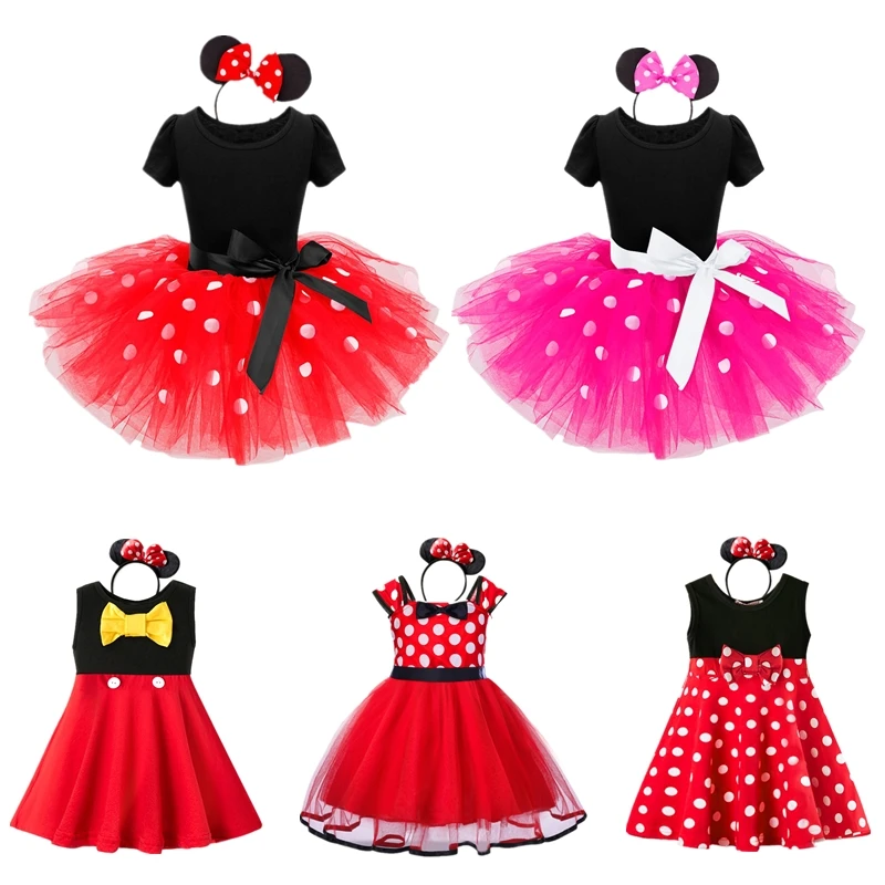 Mouse-Dress Disguise-Costume Fantasy Fancy Christmas Halloween Cosplay Girls Princess