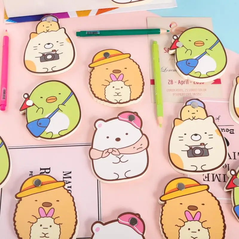 

1 Pc new exquisite Japanese Sumikko Gurashi Memo Pads Mini Notebook Diary Pocket Notepad figure toys for Student gift