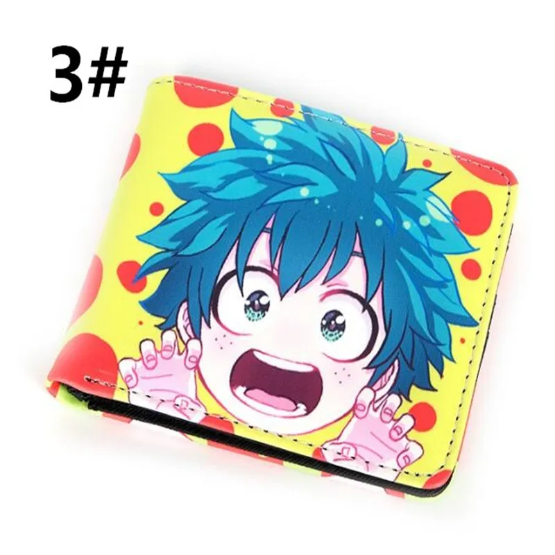 Короткий стиль My Hero Academy Deku Justice аниме мальчики девочки бумажник студенческий подарок ПУ кошелек A977 - Цвет: style 3