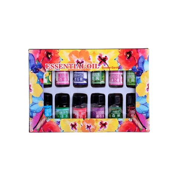 

Hot 12 pcs Water-soluble Essential Oils Flower Fruit Essential Oil For Aromatherapy Diffusers Air Freshening Body Relieve TSLM2