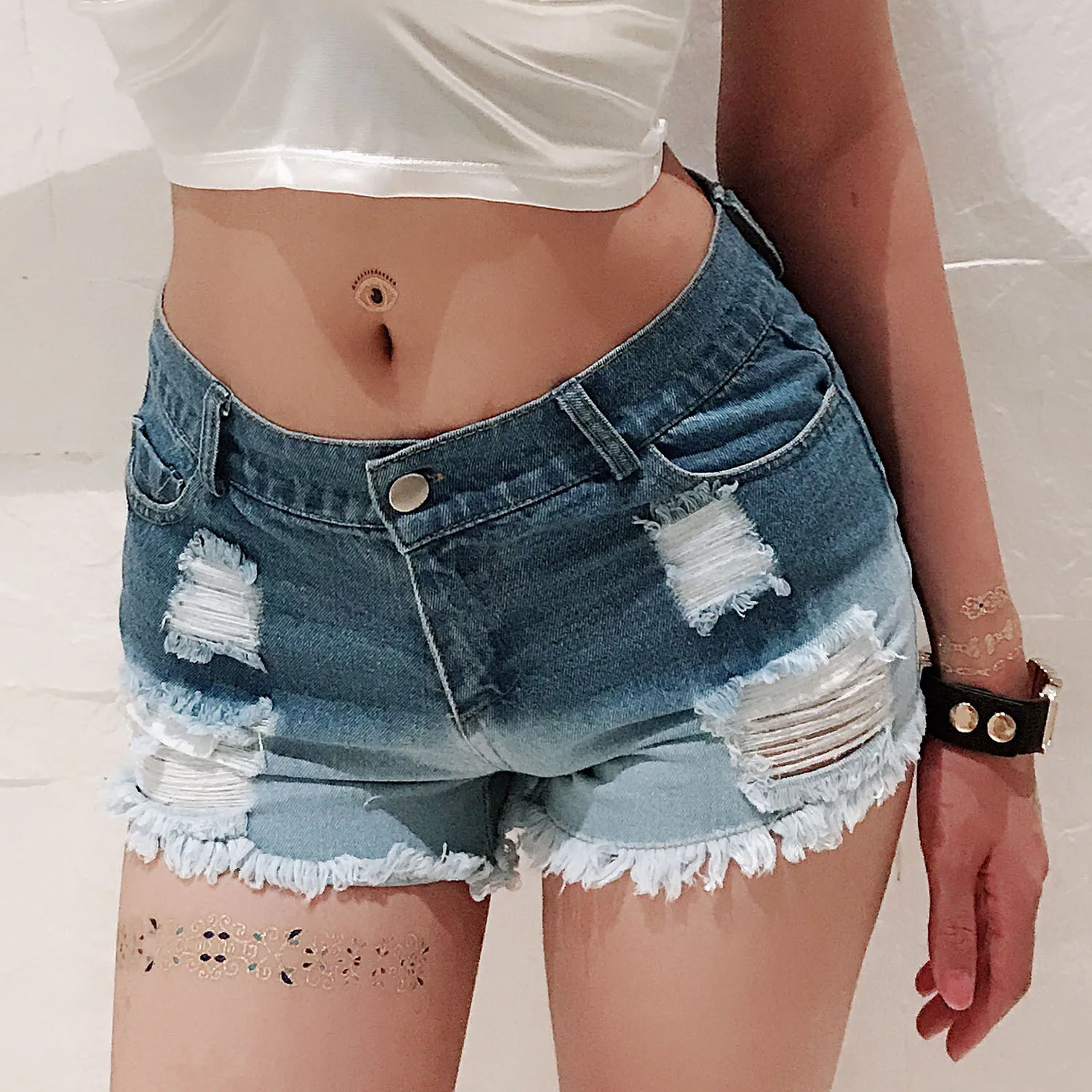 822# AliExpress, стиль, Европа и Америка, летние женские джинсовые шорты,, очень короткие, для ночного клуба, женское платье, сексуальное, высокое