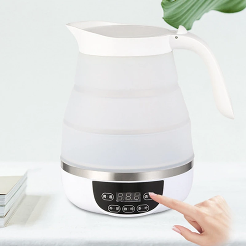 Электрический чайник Силиконовый складной портативный туристический Кемпинг бойлер воды Регулируемое напряжение дома электрические