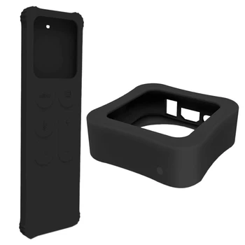 

Remote Case and TV Box Protective Case for Apple TV 4K 5Th / 4Th - [Anti Slip] Shock Proof Silicone Cover for Apple TV