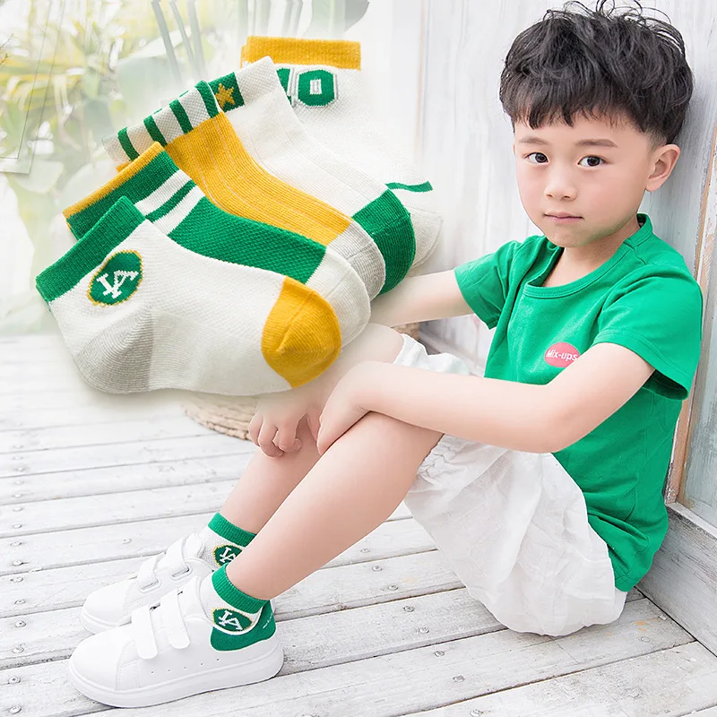 Meow Read Short in Size Sale Spring And Summer CHILDREN'S Socks Combed Cotton Sweat Absorbing Versatile Baby Socks