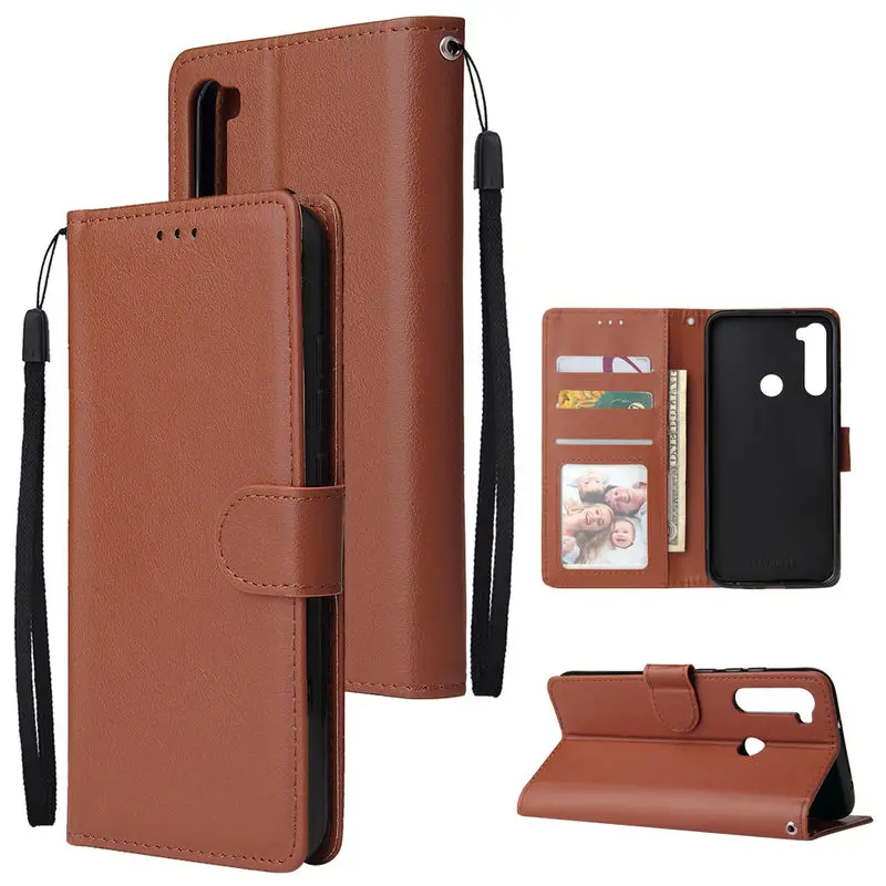 

Case For XiaoMi RedMi Note 8 Leather Flip Wallet Card slot Stand soft Silicone Back Cover For RedMi Note 8 shockproof Cover