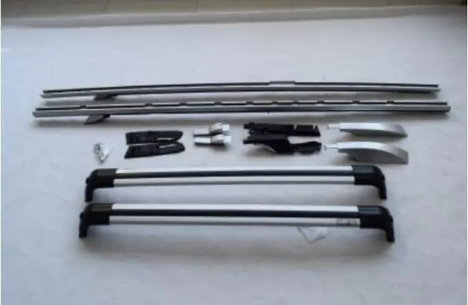 Aluminum Alloy Top Roof Rack Rail Luggage & Cross bar For Land Rover Discovery 3 / 4 LR3 LR4 2003-2017 (Silver Black)