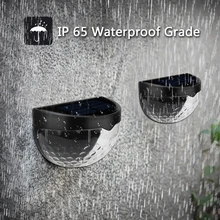 2 шт./компл. светодиодный солнечный светильник водонепроницаемое солнечное зарядное устройство, светильник Настенный светильник с датчиком 6 светодиодный s Автоматическое включение/off открытый сад патио забор лампа