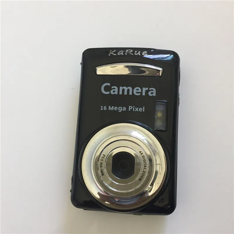 Mini Digital Camera with16 MP 2.7inch Compact Home Digital Cameras Portable Cameras for Kids Boys Girls gifts - Color: Black