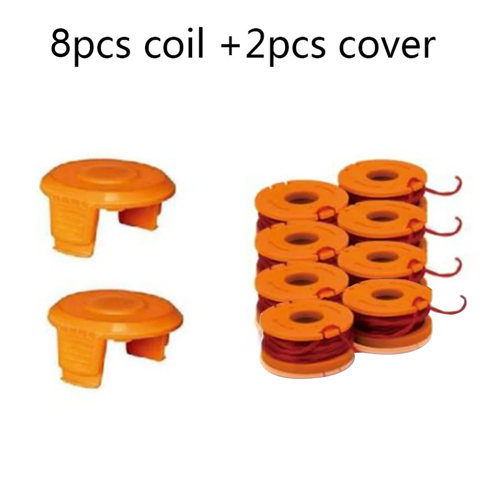 Grass Line Replacement Strong Toughness Coil Spool Set Wire Rope Outdoor Parts Cap Cover String Trimmer Durable For WORX WA0010