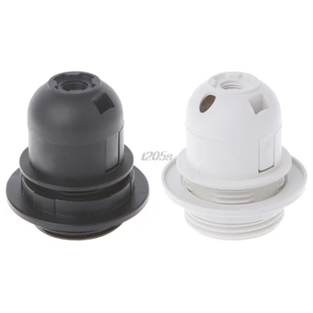 

E27 Lamp Bulb Holder Edison Screw Cap Socket White/Black Pendant Ceiling Light T16 Drop ship