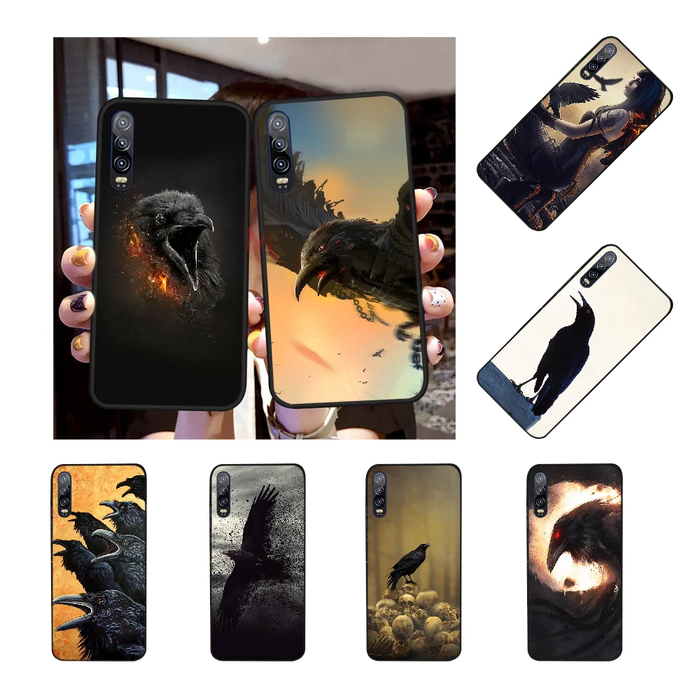 NBDRUICAI ворона темная Мягкий Силиконовый ТПУ чехол для телефона Huawei Honor 20 10 9 8 8x 8c 9x 7c