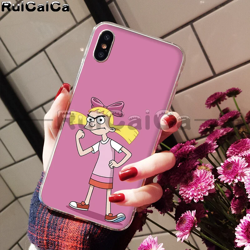 RuiCaiCa Hey Arnold Coque Shell чехол для телефона Apple iPhone 8 7 6 6S Plus X XS MAX 5 5S SE XR мобильные чехлы - Цвет: A5