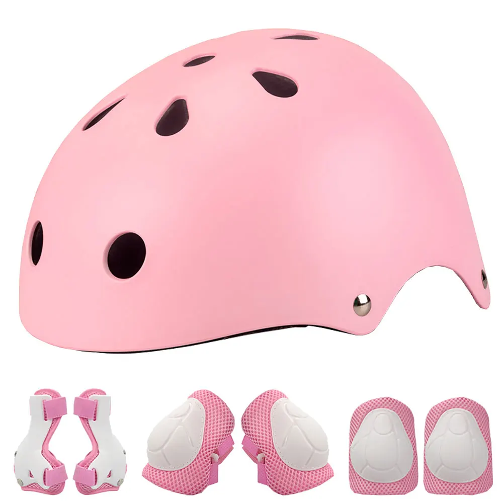 KINGBIKE Bicycle Helmet for Kids Girl Boys Skating Cycling Sport 7pec Rrotective Gear Set Capacete Casco Strong Sport Helmet Set KINGBIKE Bicycle Helmet for Kids Girl Boys Skating Cycling Sport 7pec Rrotective Gear Set Capacete Casco Strong Sport Helmet Set