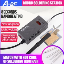A-BF 950D микро паяльная станция 50 Вт мини умный температурный Регулируемый ремонт Электрический Утюг паяльная станция быстрый нагрев
