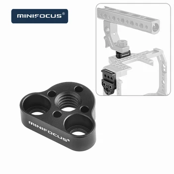 

Minifocus Plate Locating Pins Hole to 1/4" Threaded Holes Adapter for ARRI Standard DSLR Camera Cage Handle Plate Rig Mount