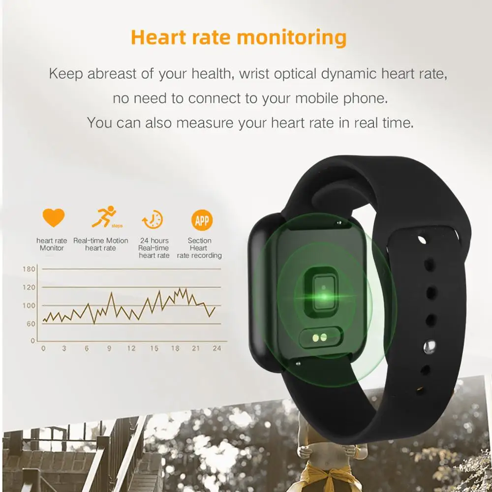 LYKRY P80 Смарт часы для женщин IP68 Водонепроницаемый Полный сенсорный экран smartwatch монитор сердечного ритма для samsuang xiaomi huawei Android