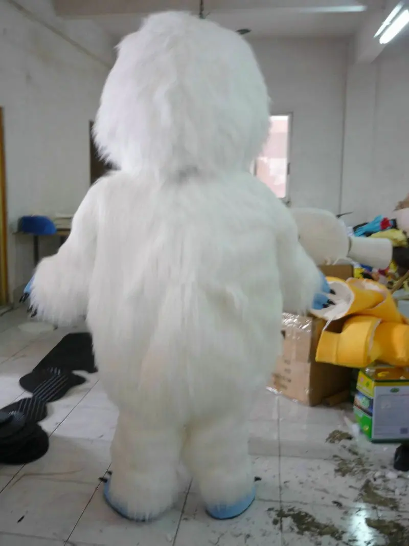 Yeti Abominable пушистый костюм талисмана меховые костюмы Платье для косплея на