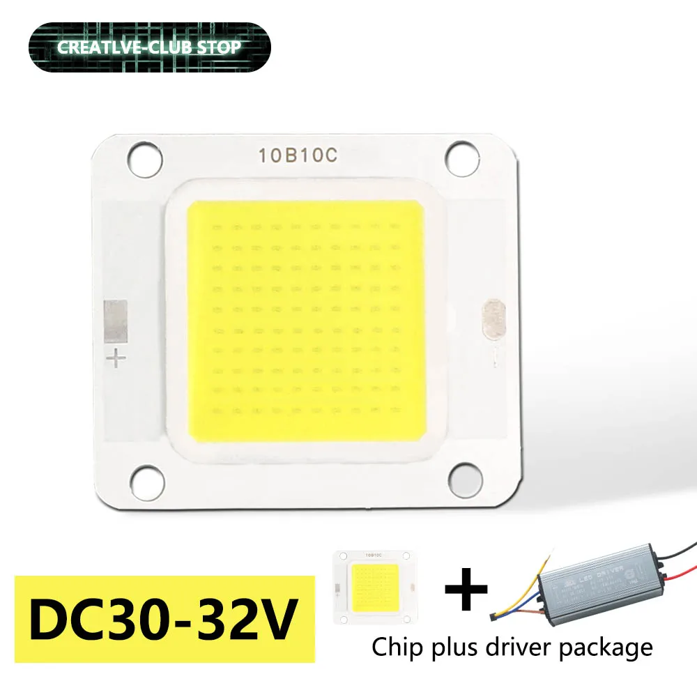 10W 20W 30W 50W 70W 100W High Power LED Chip COB LED SMD Diodes For Floodlight Spotlight Bulbs Flip Chip For DIY 30-34V