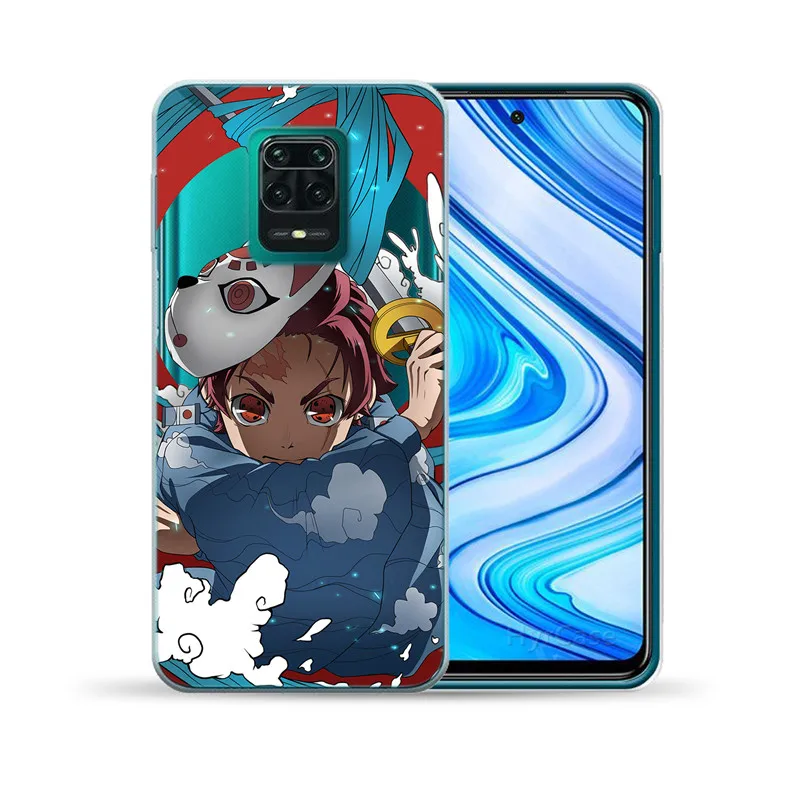 Demon Slayer Phone Case For Xiaomi Mi 10T Note 10 Lite Ultra Poco X3 NFC Redmi Note 9S 7 8 9 Note9 Pro 8T 9C Soft Silicone Cover xiaomi leather case case