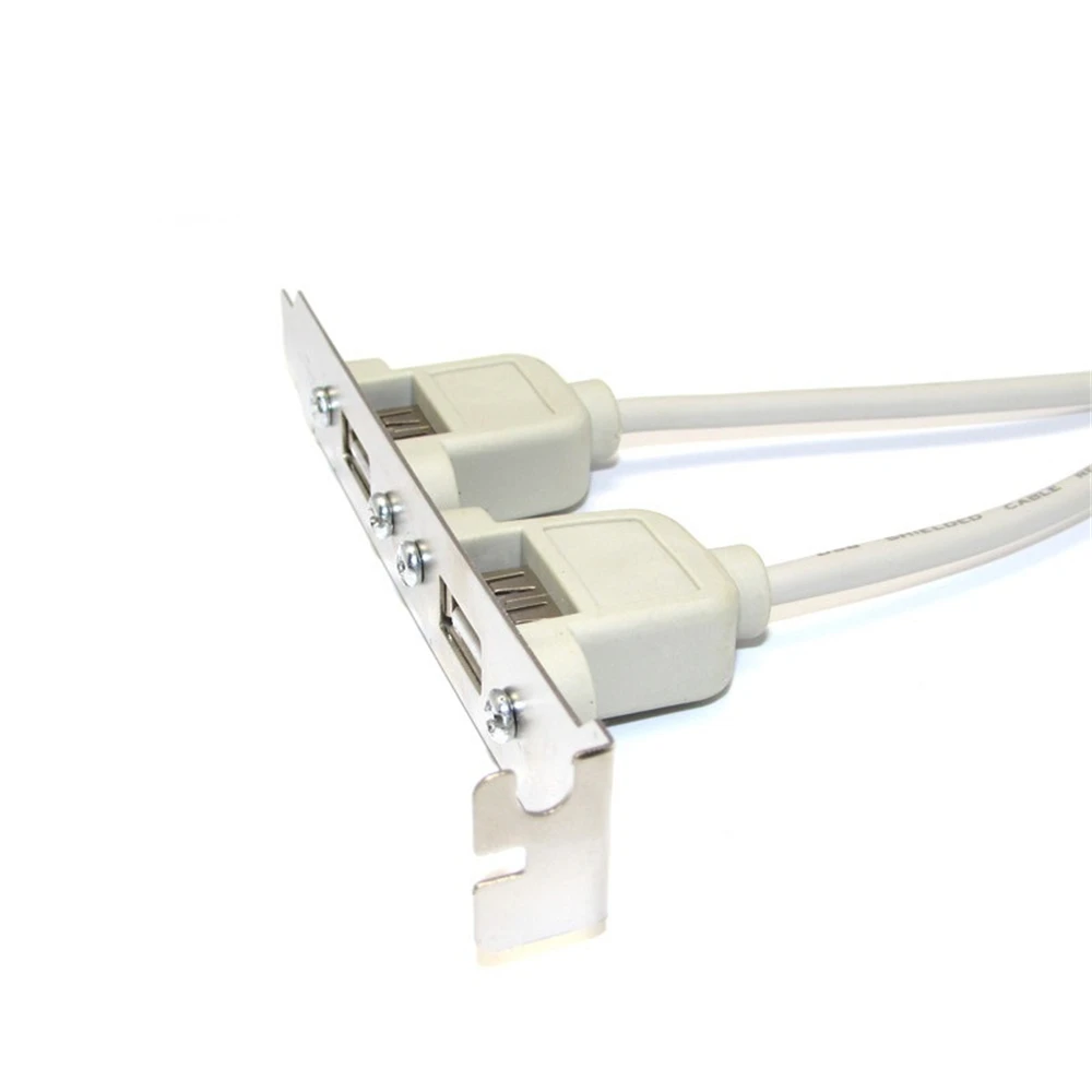 2/4 Ports USB 2.0 Female To 9 Pin Motherboard Header Cable Adapter With Mount Bracket Back Panel For Computer PC Chassis |
