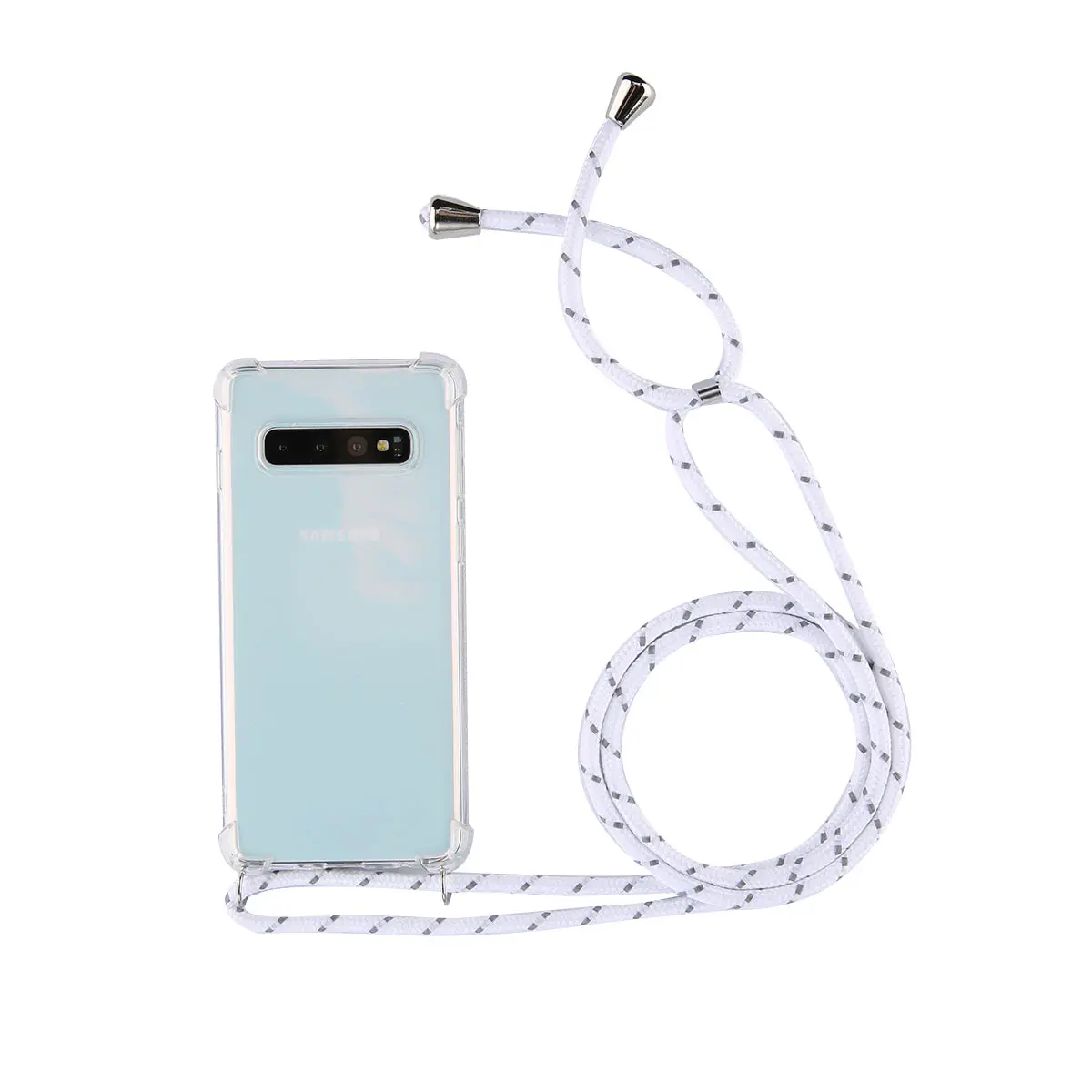 Прозрачный чехол для телефона KJOEW с ремешком и цепочкой для samsung Galaxy S10 5G NOTE10 S10 S9 S8 Plus S10E Note 9 8 S7 S7E