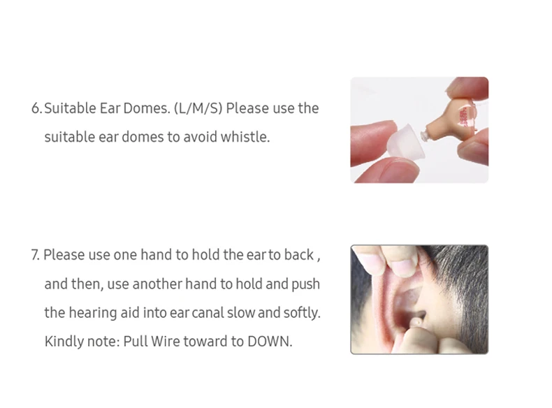 Auriculares portatiles Mini audatifonos tono ajustable audilifonos pequevienos en la oreja Invisible mejor amplificador de sonido utens
