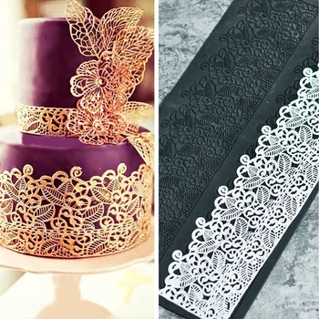 

Silicone Cake Mold Fondant Cake Lace Embossed Cake Mould Sugar Lace Mat Cake Decorating Tool Embossing Mat Baking Tool