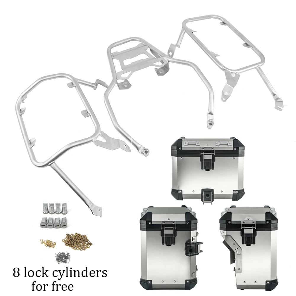 For BMW R1200GS R1250GS LC ADV R1200 R1250 GS Adventure Motorcycle Aluminum Luggage Panniers Saddlebag Bracket Top Case box Rack