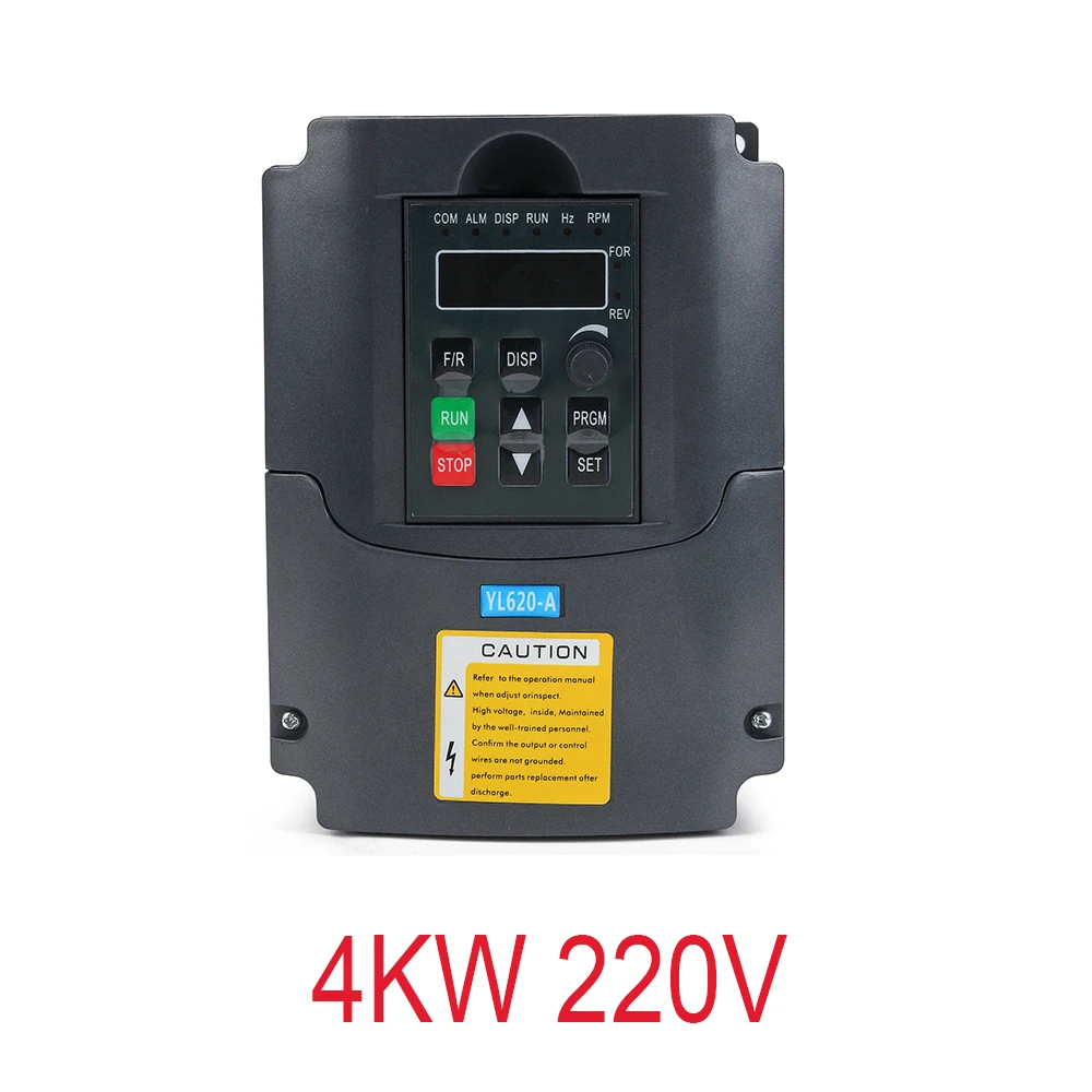 4kw 220V 220 кВт 220 В VFD инвертор 3 кВт/4 кВт/кВт преобразователь частоты 1p-вход 3p-выход в для ЧПУ управления шпинделем двигателя - Цвет: 4kw 220V