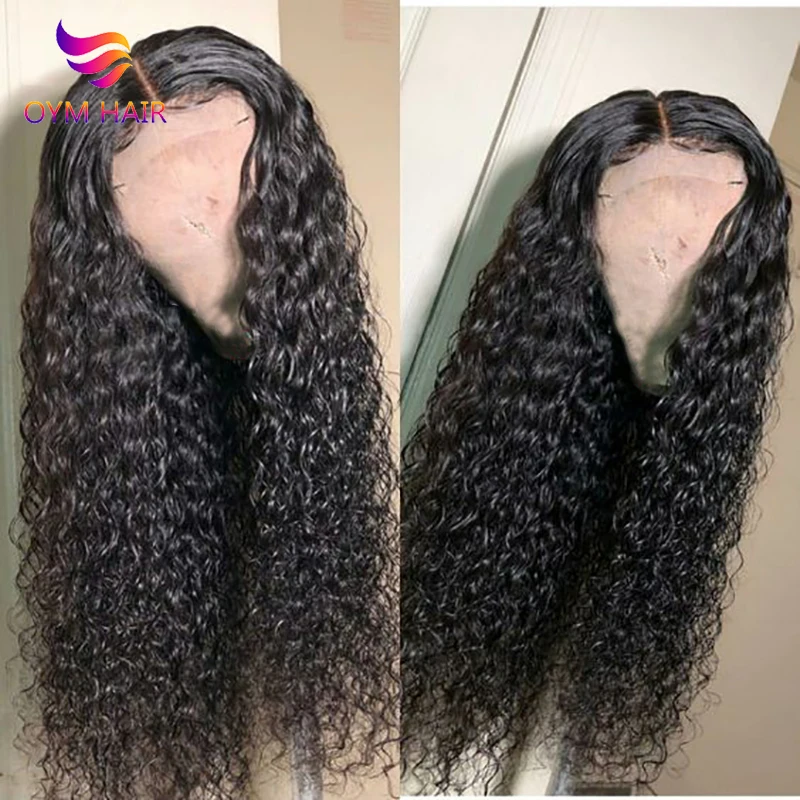 Curly Human Hair Wig Brazilian Short long Lace Front Human Hair Wigs For Black Women 150 % Density 13x4 Lace Wig Remy